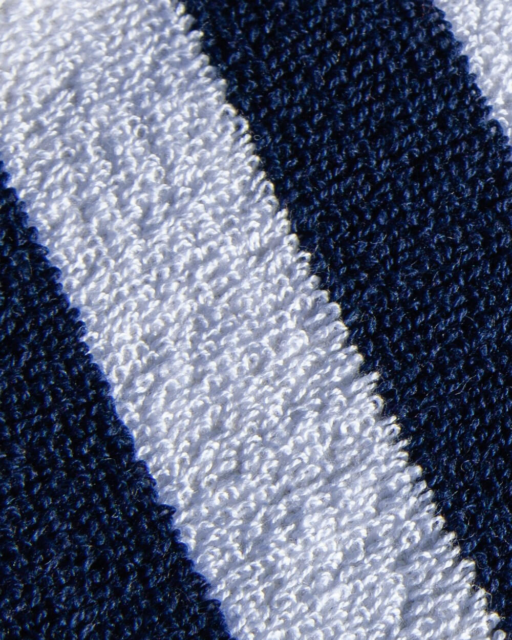 TOALHA JACQUARD RISCAS AZUL E BRANCA - DUPLA 5/7