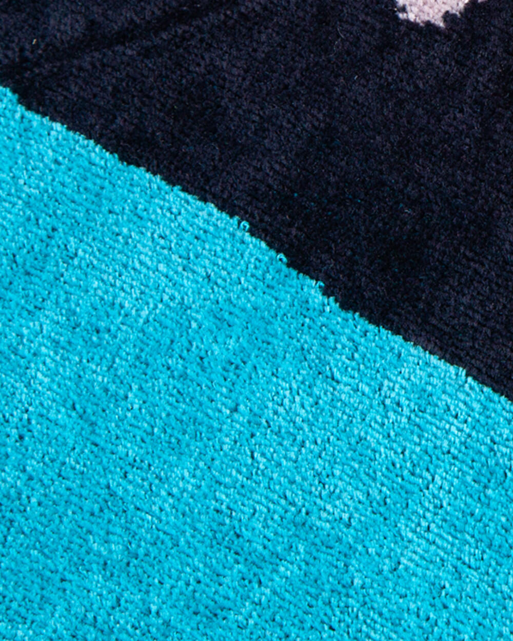 JACQUARD VAN STRANDLAKEN VEELKLEURIG BLAUW EN ROOD 3/4