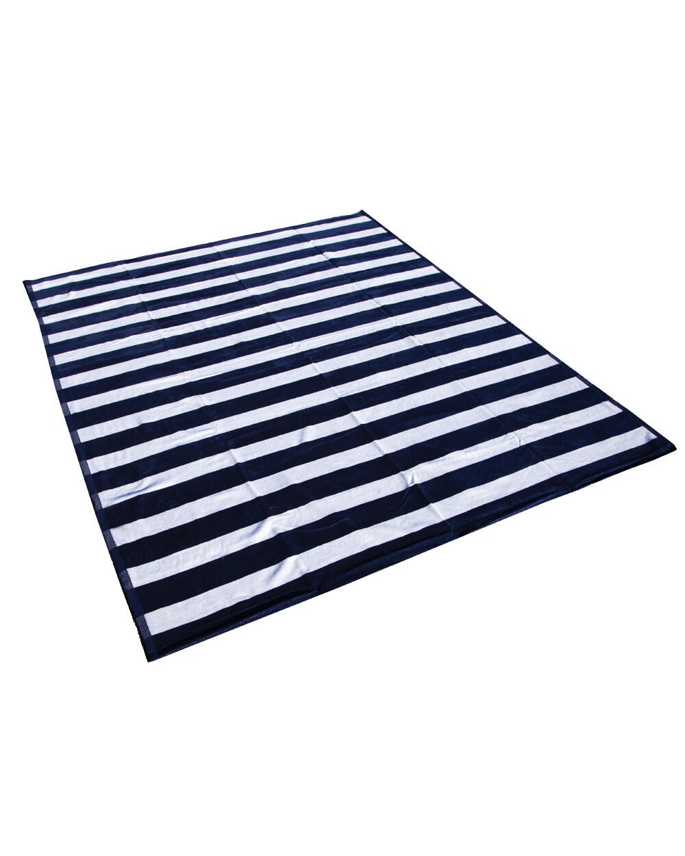 TOALHA JACQUARD RISCAS AZUL E BRANCA - DUPLA 2/7