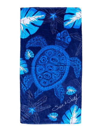 SERVIETTE IMPRIMÉE TORTUE