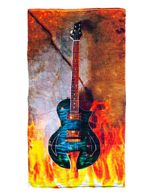 Gitaar gedrukt handdoek