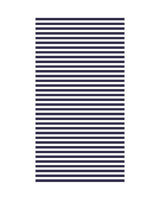 Blauw/witte jacquard handdoek