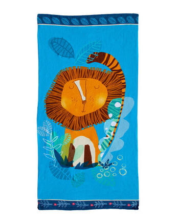 LION KINDER-STRANDTUCH AUS MIKROFASER