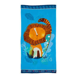 SERVIETTE DE PLAGE MICROFIBRE ENFANT LION