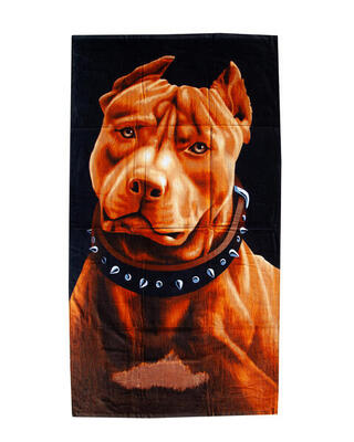 Pitbull gedrukt handdoek