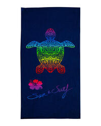 SERVIETTE DE PLAGE EN MICROFIBRE TORTUE