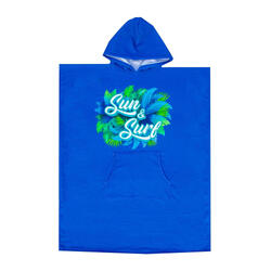 PONCHO DE SURF EN MICROFIBRE ENFANT AVEC TERRY