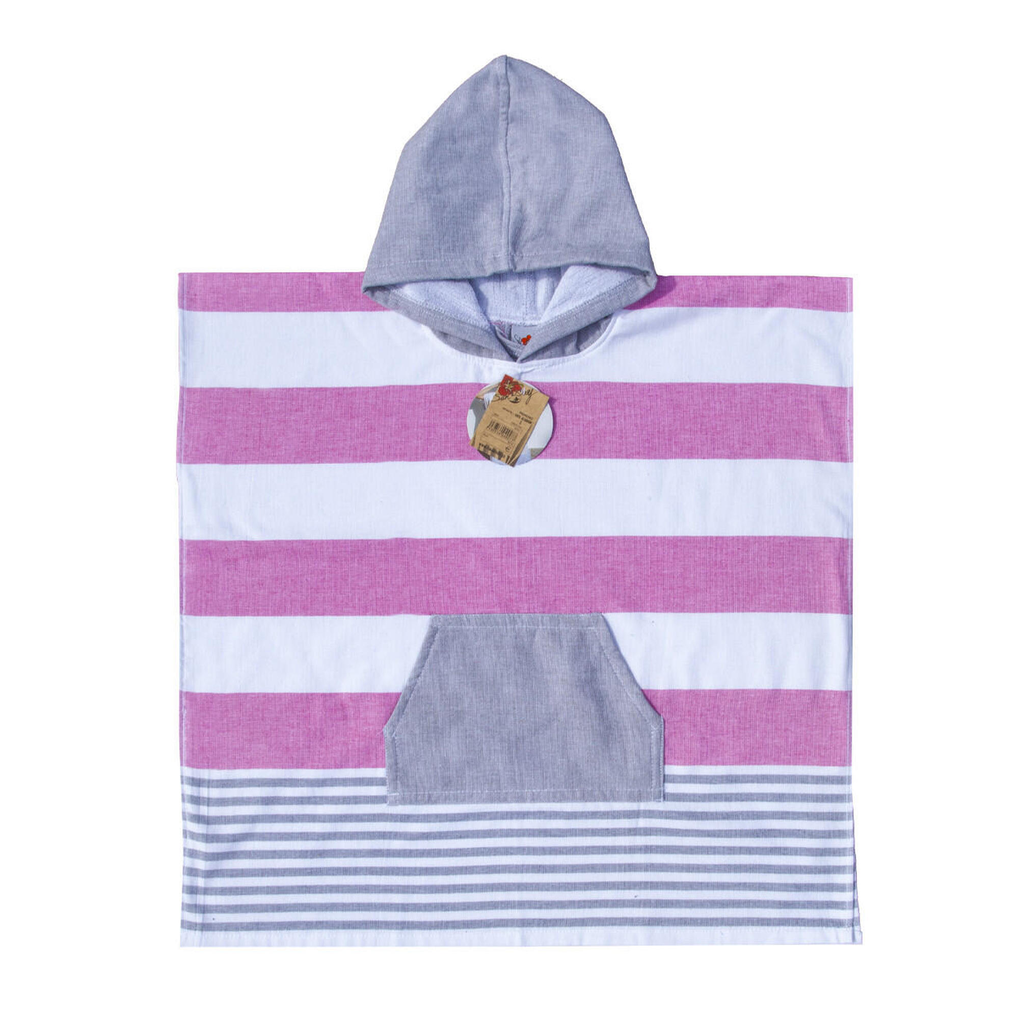 PONCHO DE SURF INFANTIL STRIPE