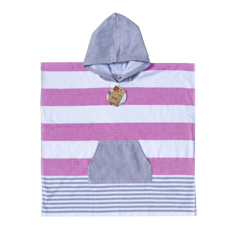 PONCHO DE SURF INFANTIL STRIPE
