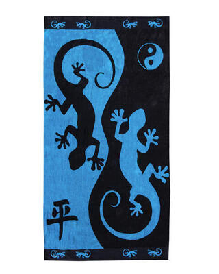 Dubbele gecko jacquard handdoek