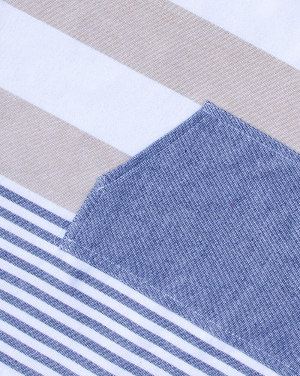 GESTREEPTE SURFPONCHO VOOR KINDEREN 3/4
