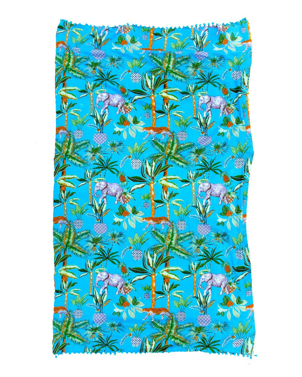 PAREO ESTAMPADO CON RIZO SAFARI VINTAGE 4/5