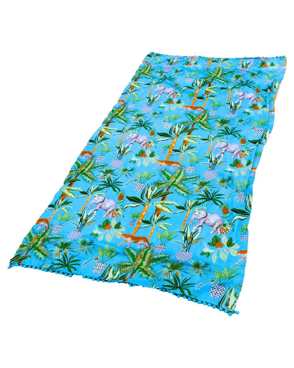 PAREO ESTAMPADO CON RIZO SAFARI VINTAGE 5/5