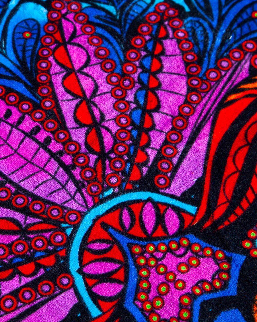 TOALLA ESTAMPADA CALAVERA TURQUESA 4/4
