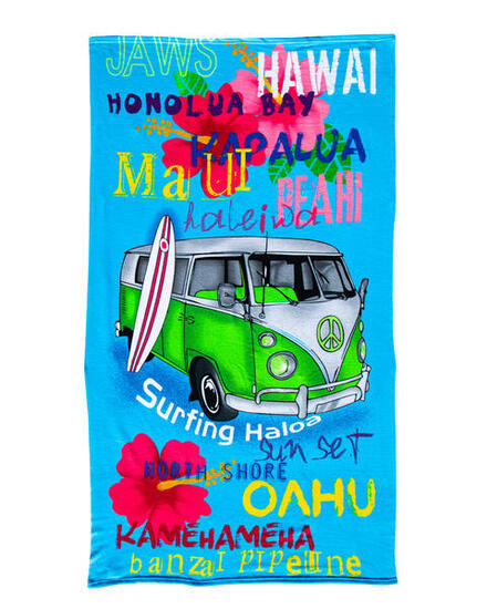 VAN MARINEBLAUES MIKROFASER-STRANDTUCH