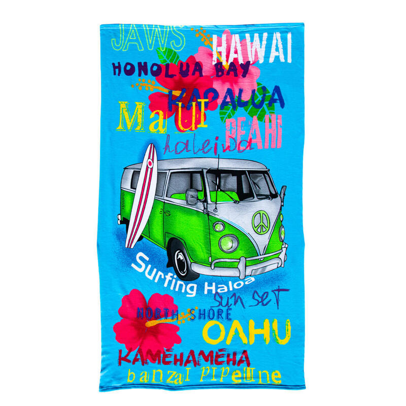 SERVIETTE DE PLAGE MICROFIBRE VAN NAVY