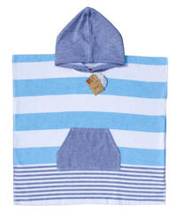 PONCHO DE SURF ENFANT À RAYURES