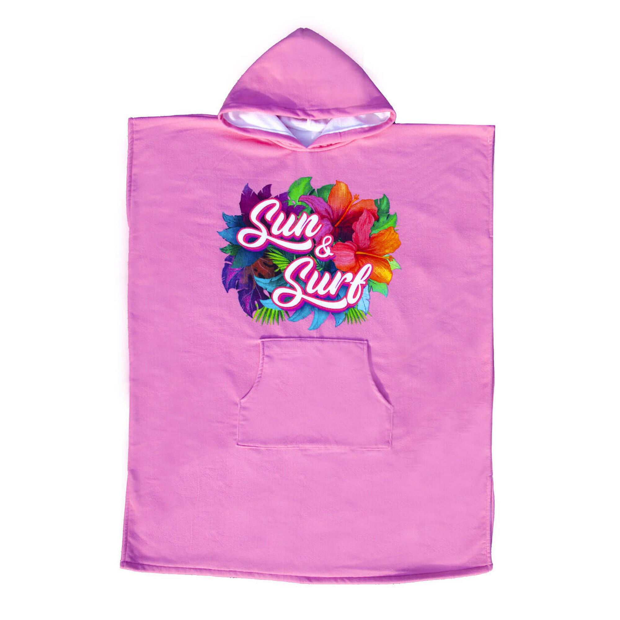 PONCHO DE SURF DE MICROFIBRA INFANTIL COM TERRY