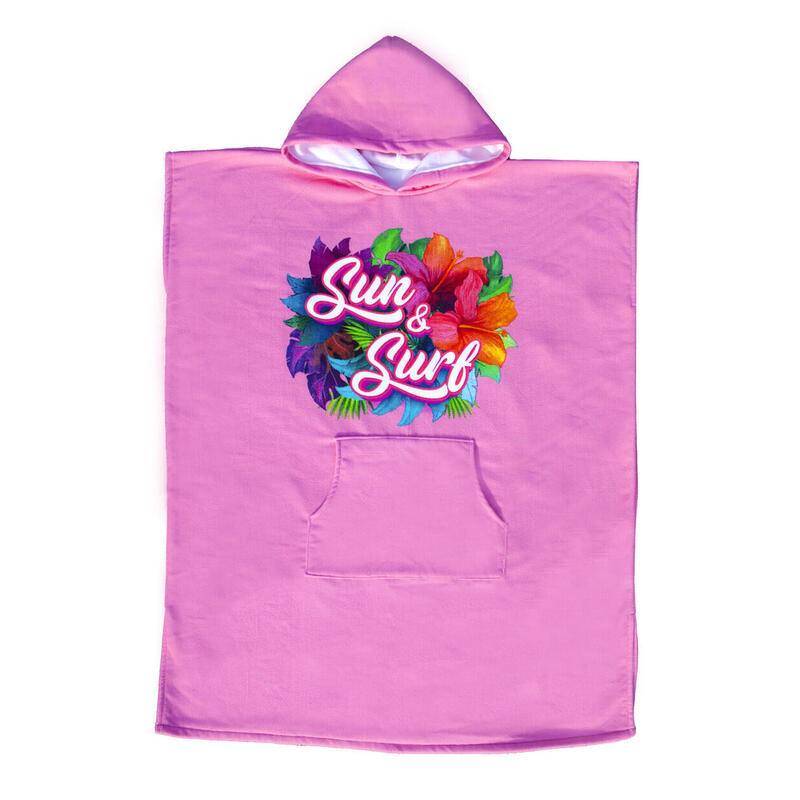 PONCHO DE SURF DE MICROFIBRA INFANTIL COM TERRY