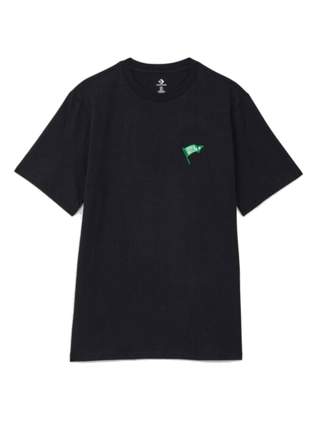T-shirt pour homme Converse Retro chuck flag Noir 3/3
