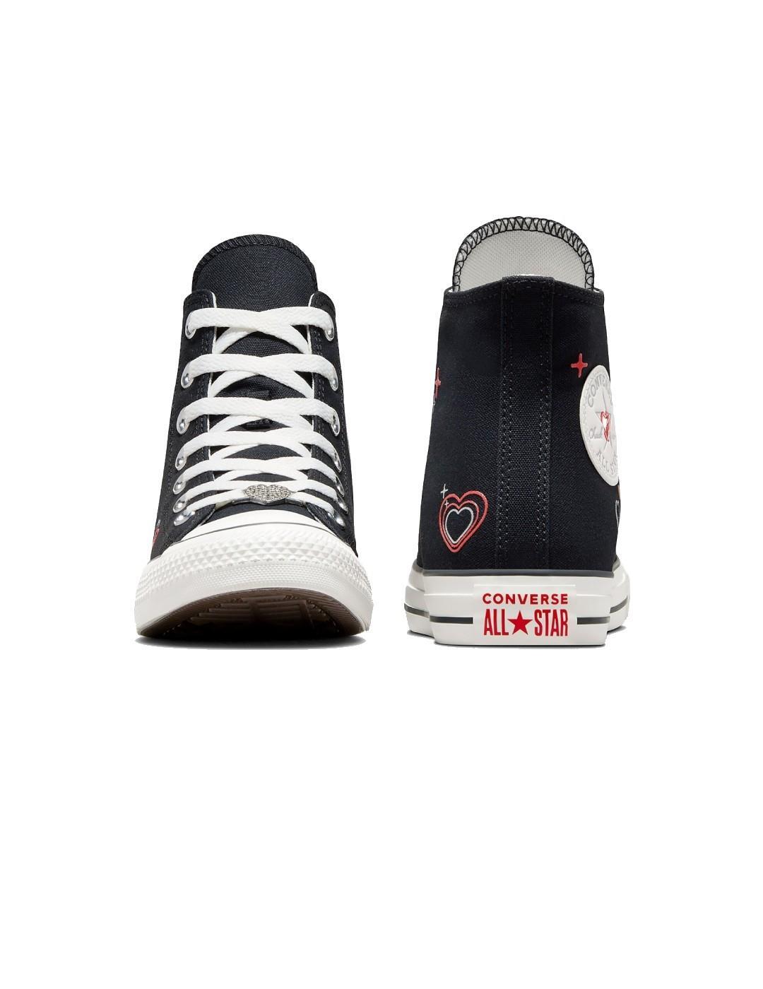 Sneakers pour hommes Converse hi black vintage Noir 4/5