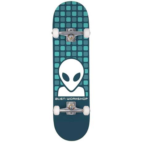 Matrix Blue 7.75inch Complete Skateboard 3/4