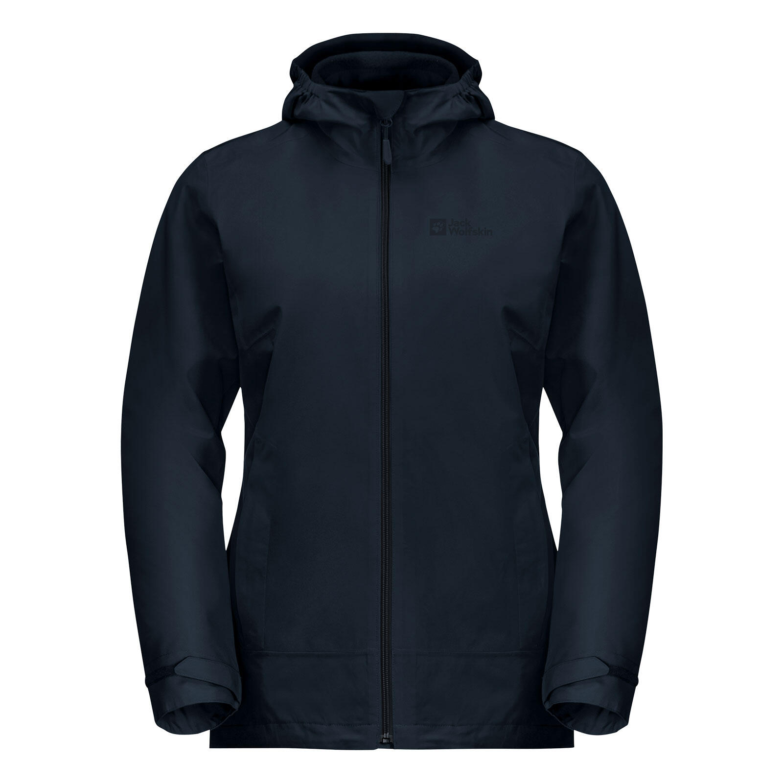JACK WOLFSKIN Regenjacke mit Fleeceinnenjacke wasserdicht Damen - Moonrise 3in1 Jkt W
