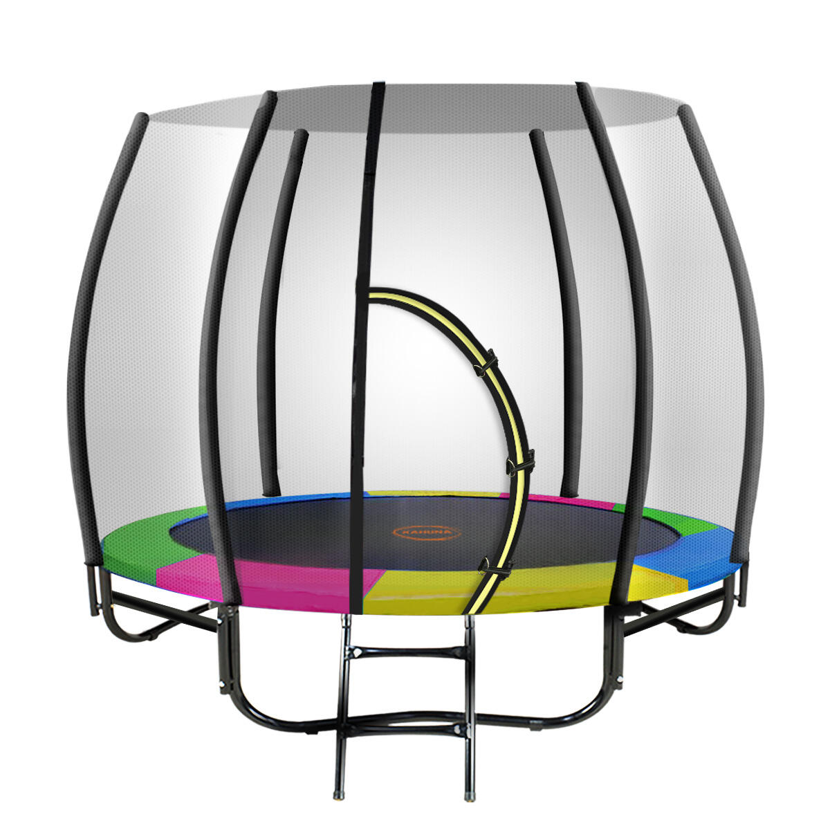 Kahuna Twister Springless Trampoline - Rainbow