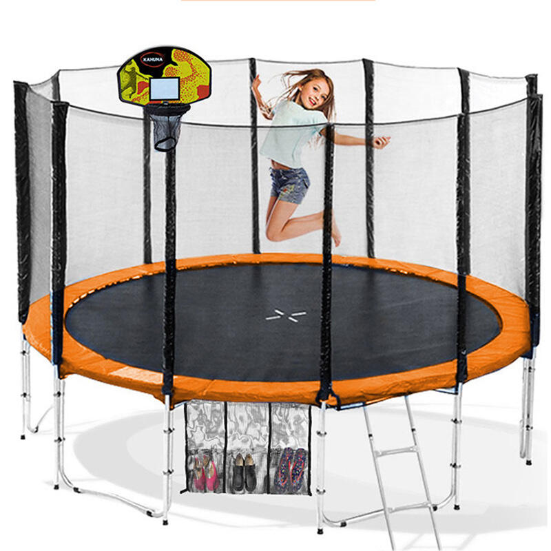 Blizzard Trampoline with Basketball