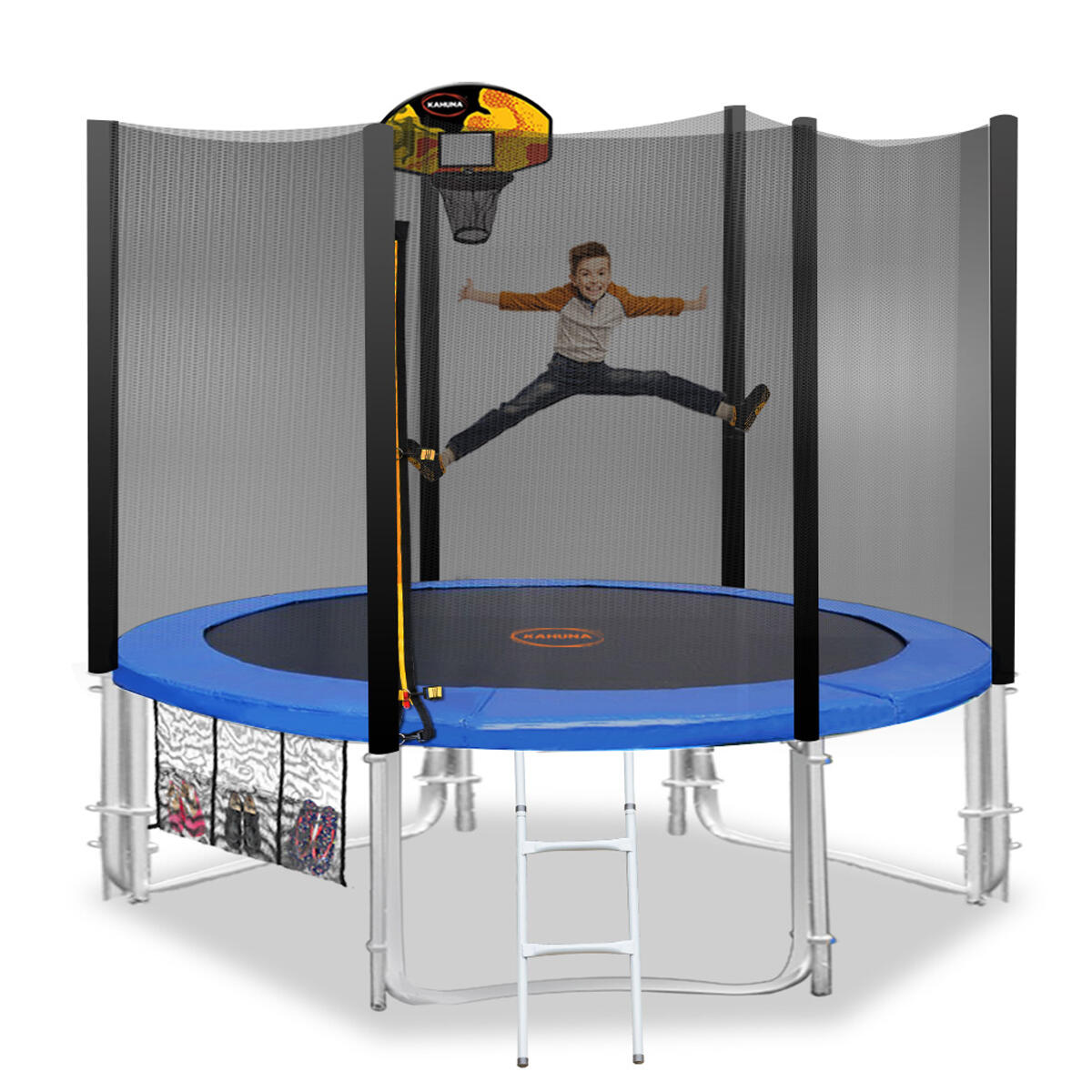 Blizzard Trampoline with Basketball Set