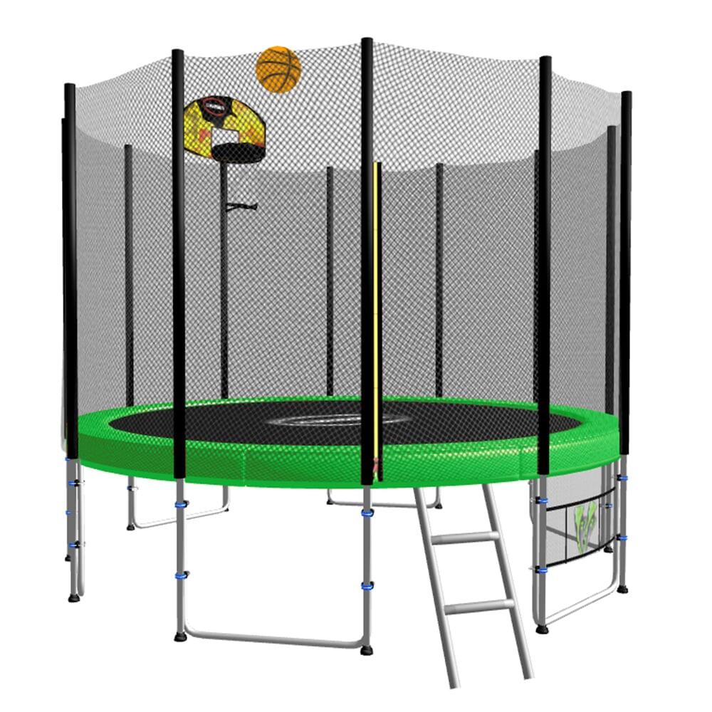 Blizzard Trampoline with Basketball Set