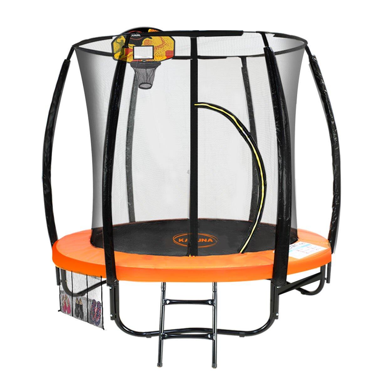 Kahuna Trampoline with Basketball Set