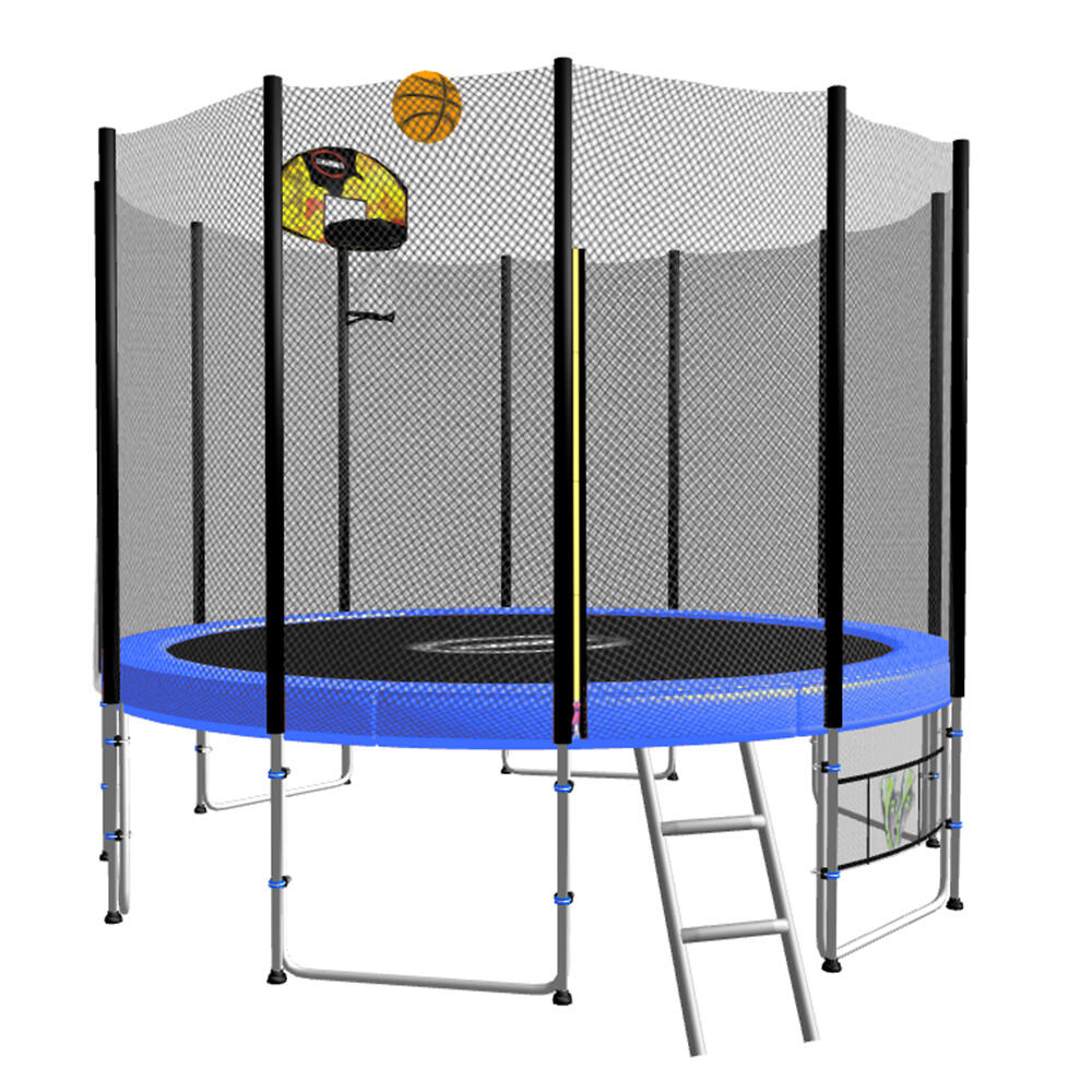 Blizzard Trampoline with Basketball Set