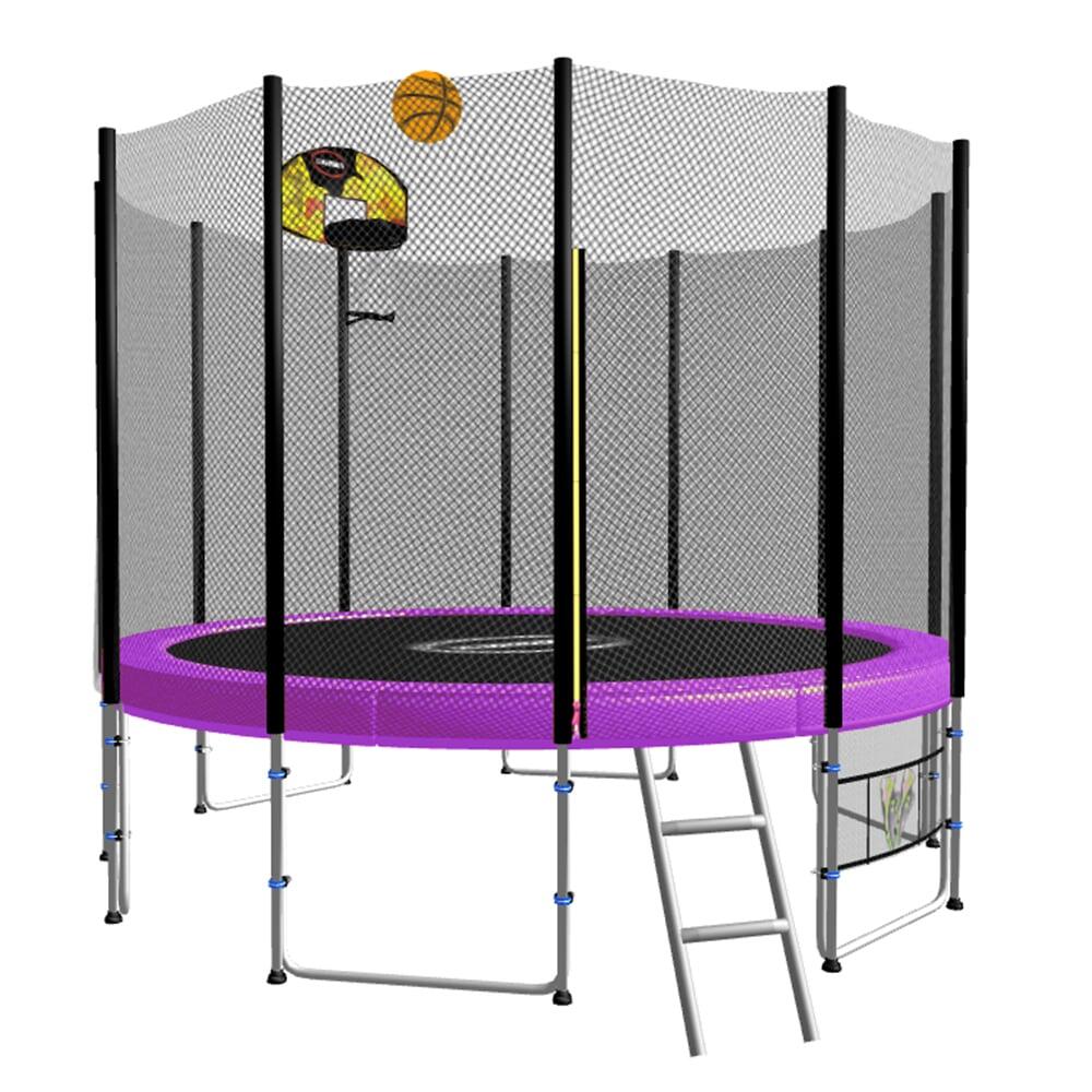 Blizzard Trampoline with Basketball Set