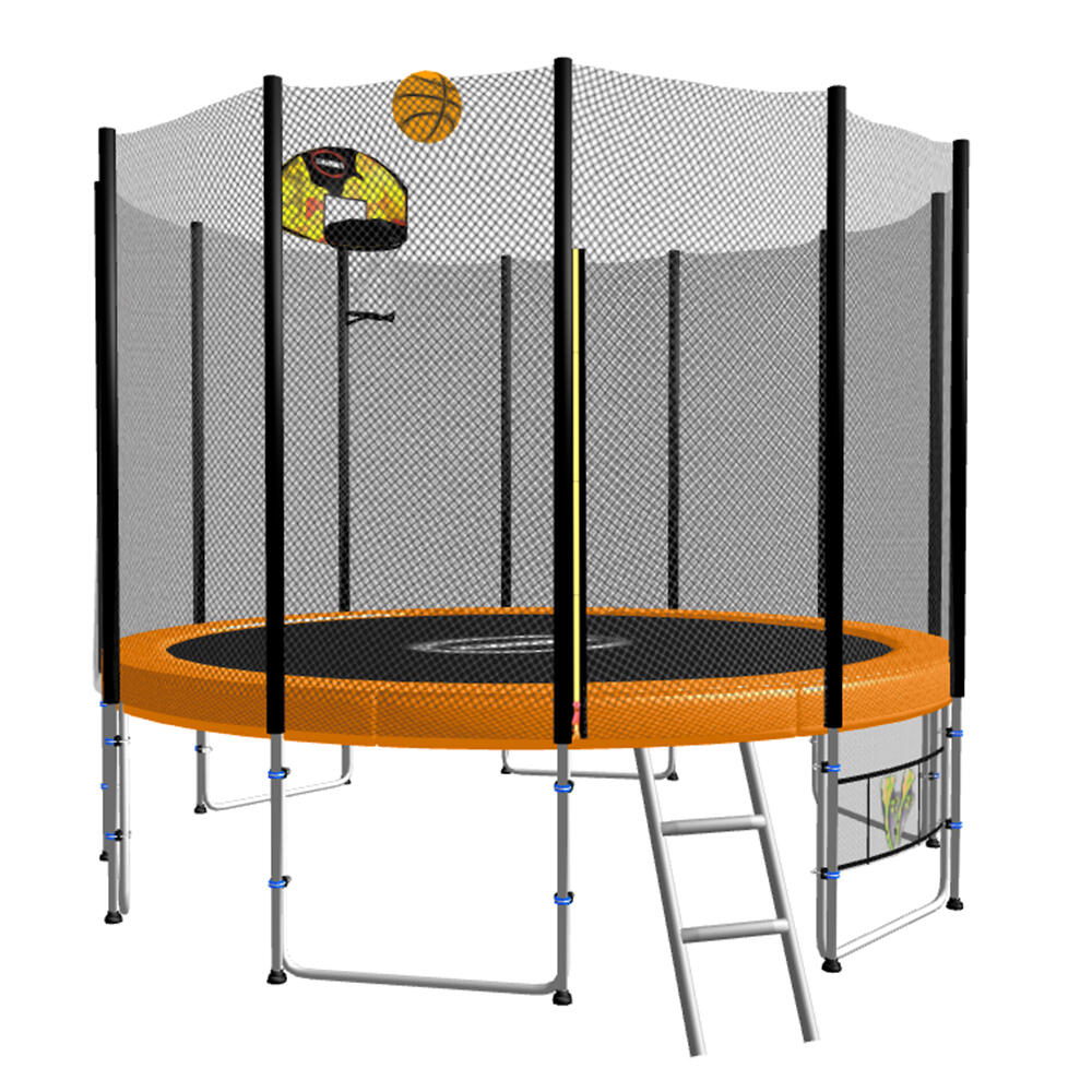 Blizzard Trampoline with Basketball Set