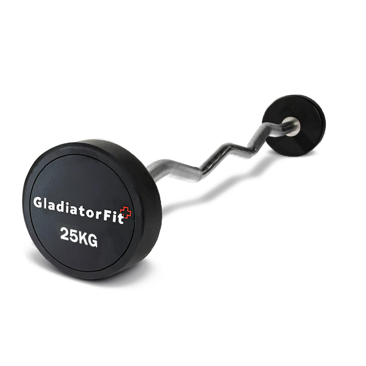 GLADIATORFIT Long Curl Rubber Dumbbell