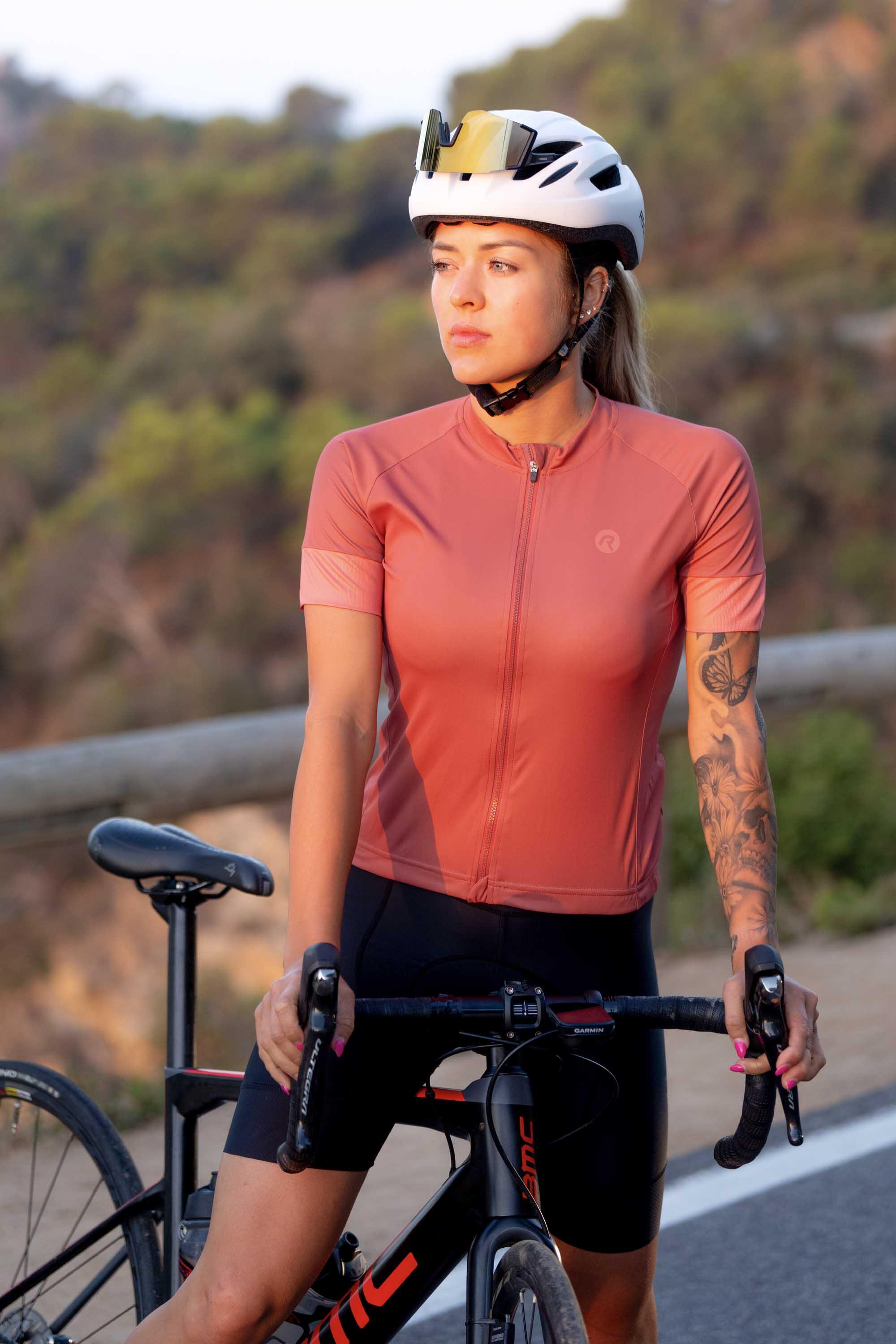 Fietsshirt Korte Mouwen Dames Modesta Rood 5/7