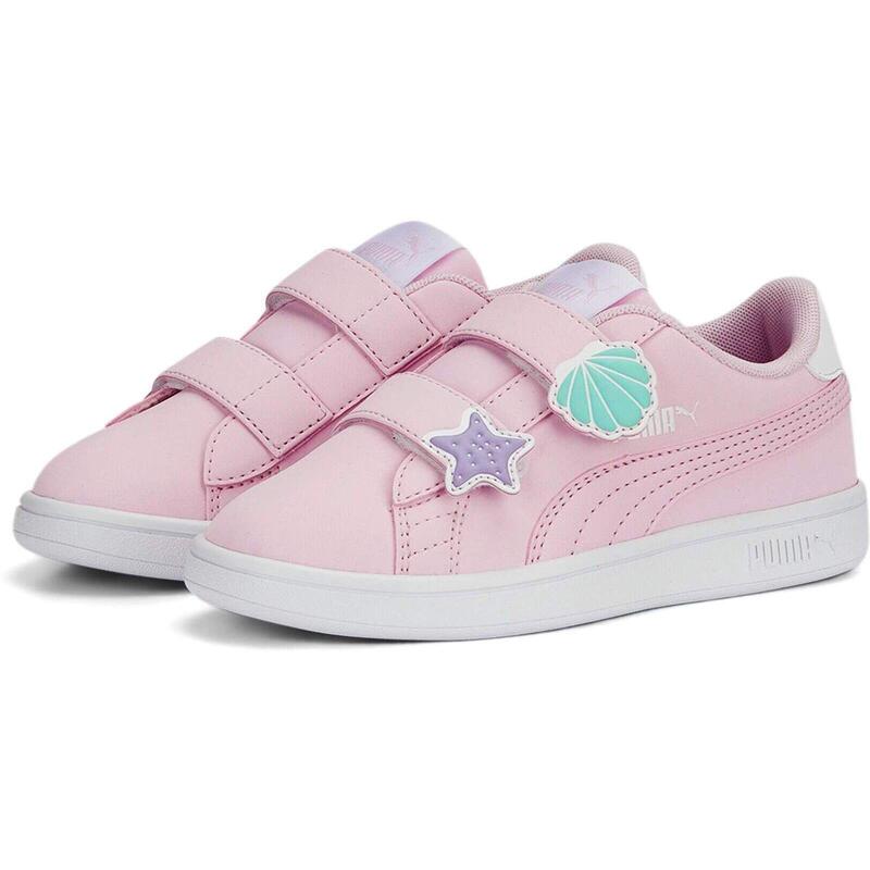 Baskets Puma Smash v2 Mermaid, Rose, Enfants