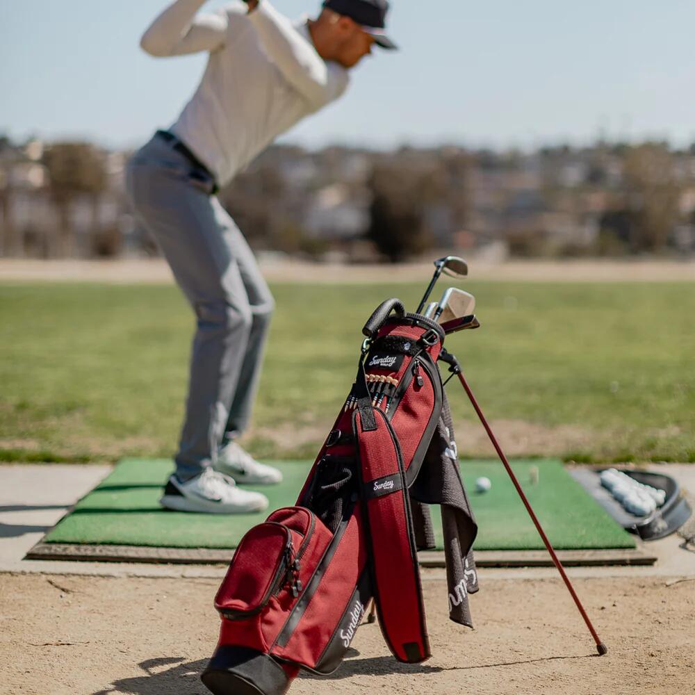 THE LOMA bolsa de golf - granate Ron Burgundy 5/6