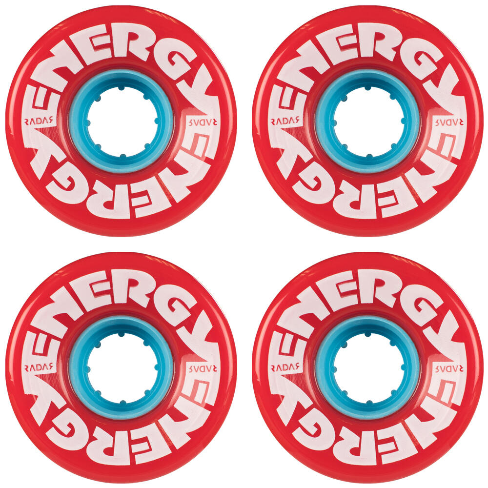 Radar ENERGY Outdoor Roller Skate Wheels - Red - 78a 3/3