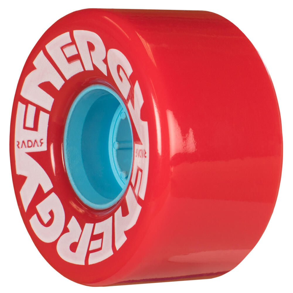 Radar ENERGY Outdoor Roller Skate Wheels - Red - 78a 2/3