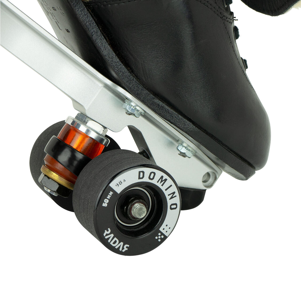 Radar DOMINO Indoor Dance Roller Skate Wheels Black / Silver 98a