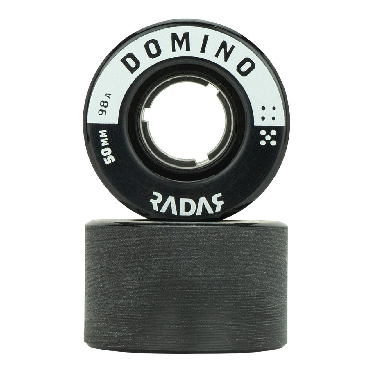Radar DOMINO Indoor Dance Roller Skate Wheels Black / Silver 98a