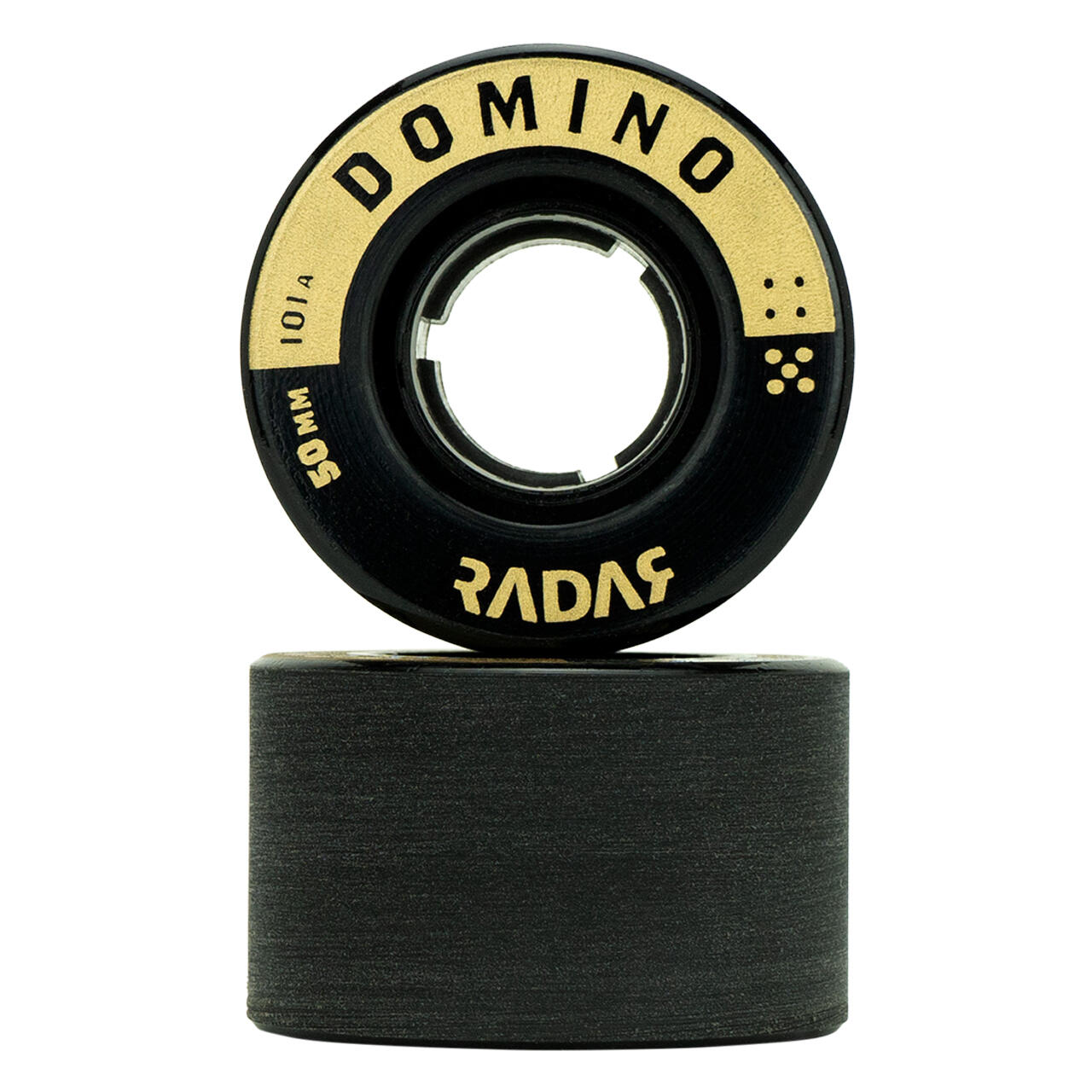 Radar DOMINO Indoor Dance Roller Skate Wheels Black / Gold 101a