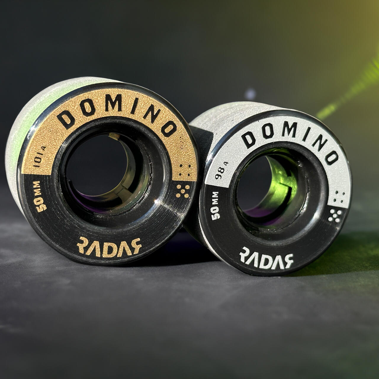 Radar DOMINO Indoor Dance Roller Skate Wheels Black / Silver 98a