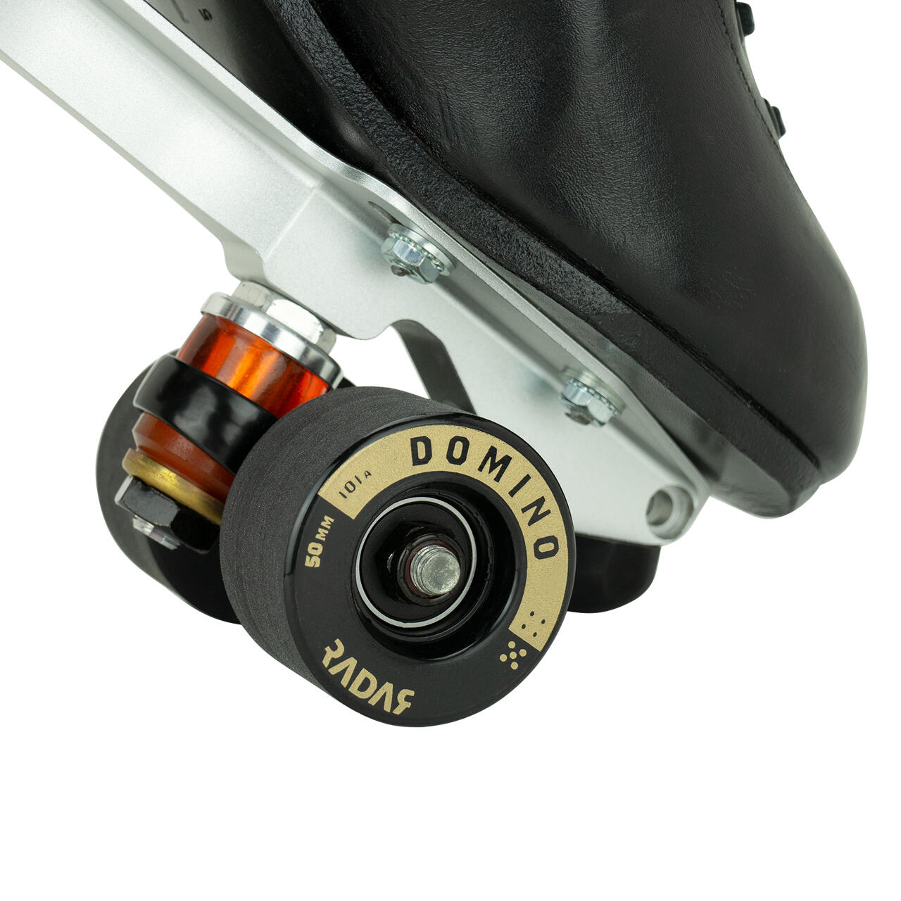 Radar DOMINO Indoor Dance Roller Skate Wheels Black / Gold 101a