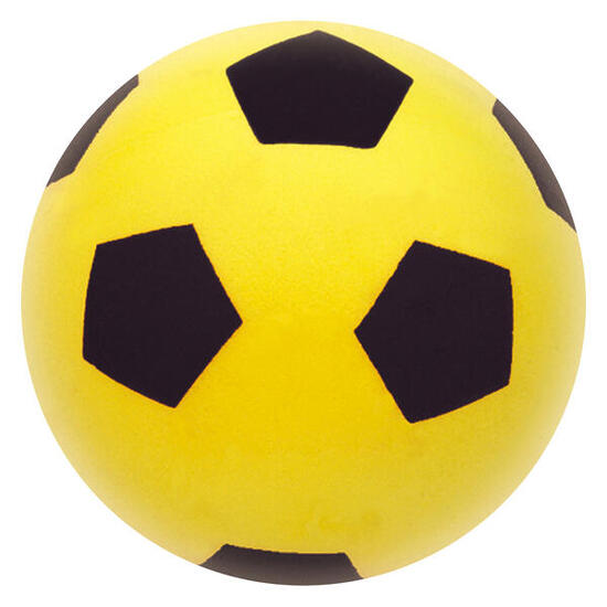 Weichschaumball Fußball ø 14 cm Handball Unisex Schwarz-Gelb, Rot-Gelb, Blau