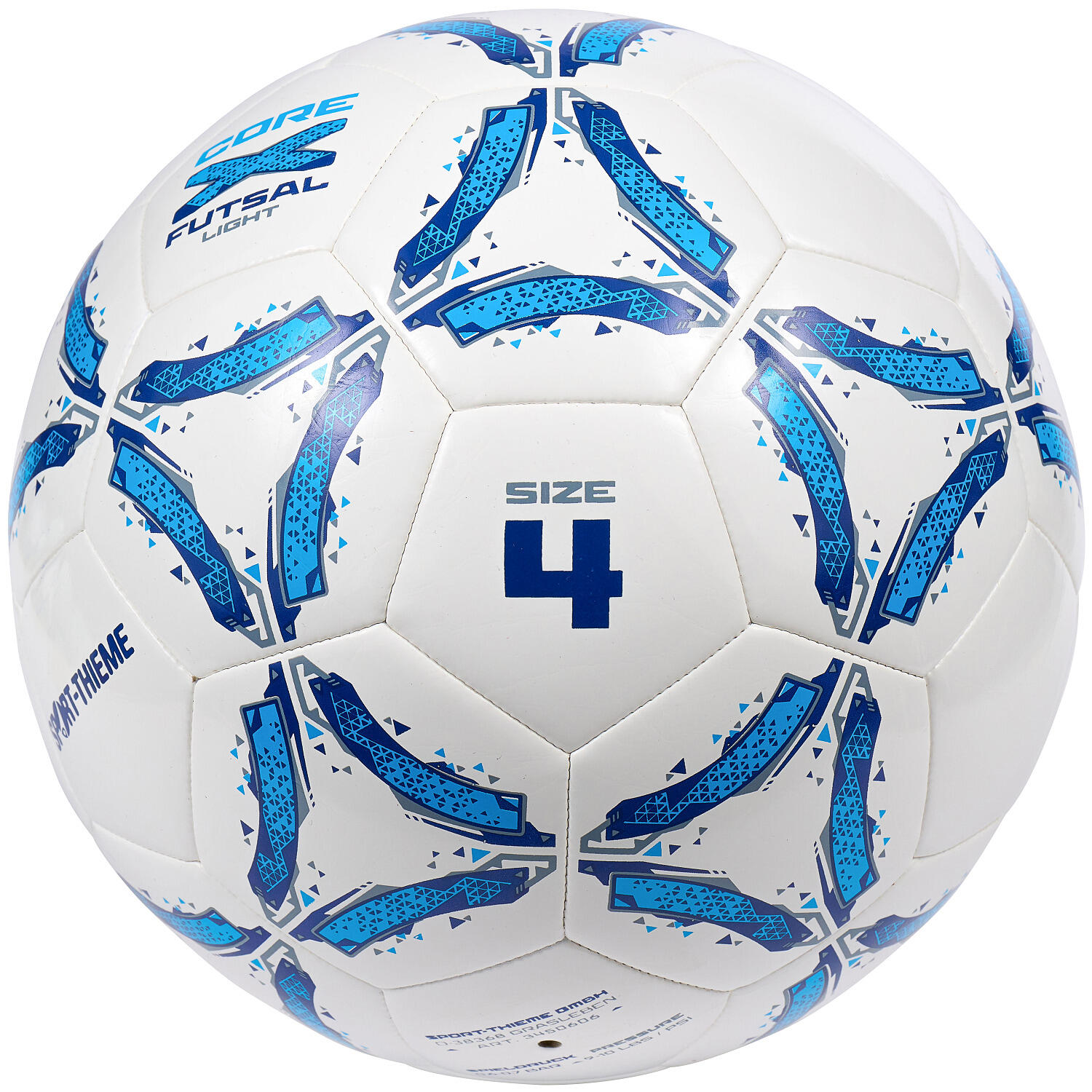 Futsalball CoreX Kids Light Fußball Unisex Weiß-Blau 2/4
