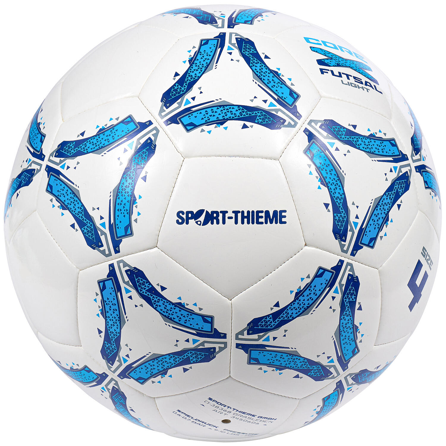 Futsalball CoreX Kids Light Fußball Unisex Weiß-Blau 3/4