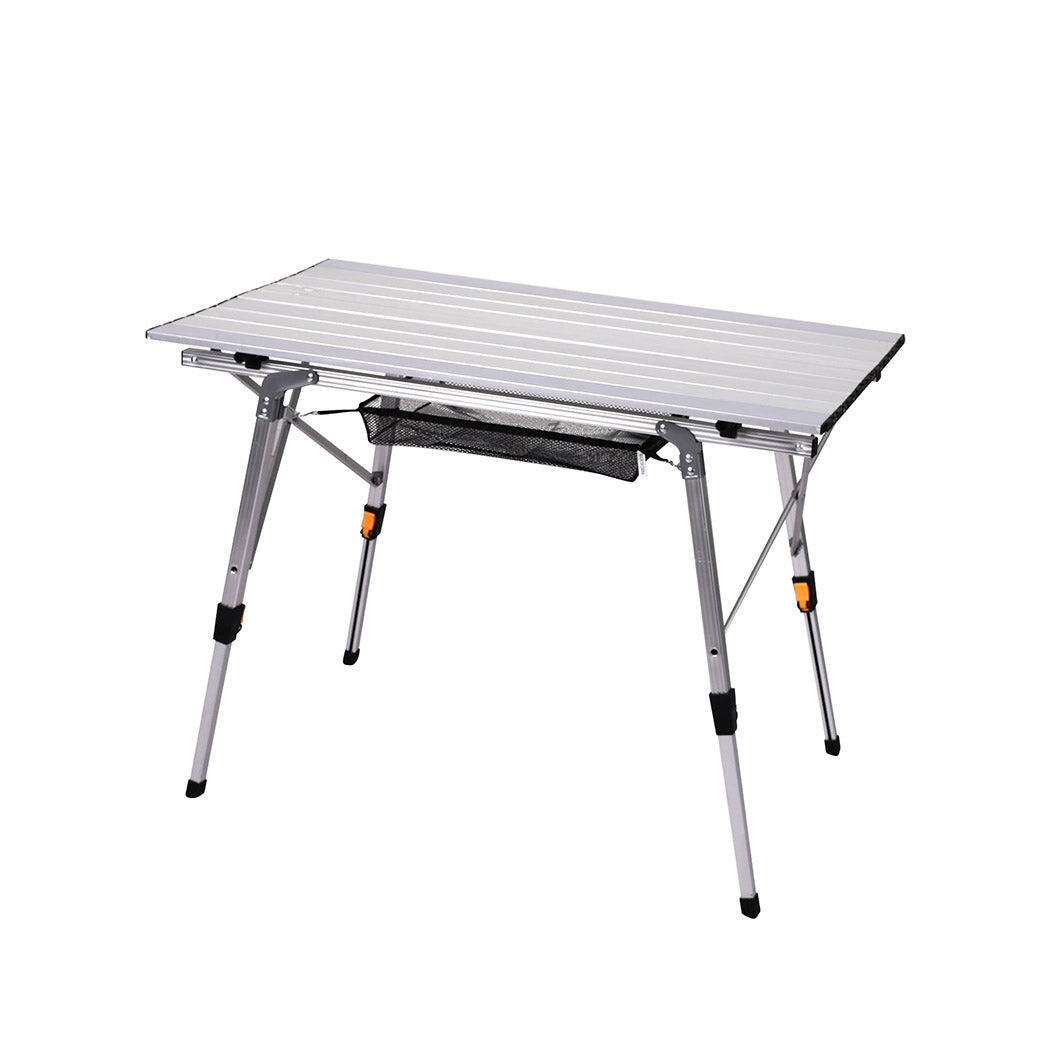 Aluminum Folding Camping Table, Lightweight Roll-up Camp Tabl